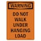 Signmission OSHA WARNING Sign, Do Not Walk Under Hanging Load, 24in X 18in Aluminum, 18" W, 24" L, Portrait OS-WS-A-1824-V-13637 - alternate 1